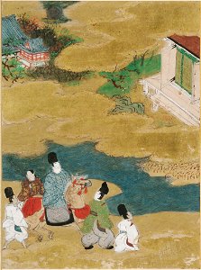 Tosa Mitsunobu - Akashi, Illustration to Chapter 13 of the Tale of Genji (Genji monogatari) - 1985.352.13.A - Arthur M. Sackler Museum