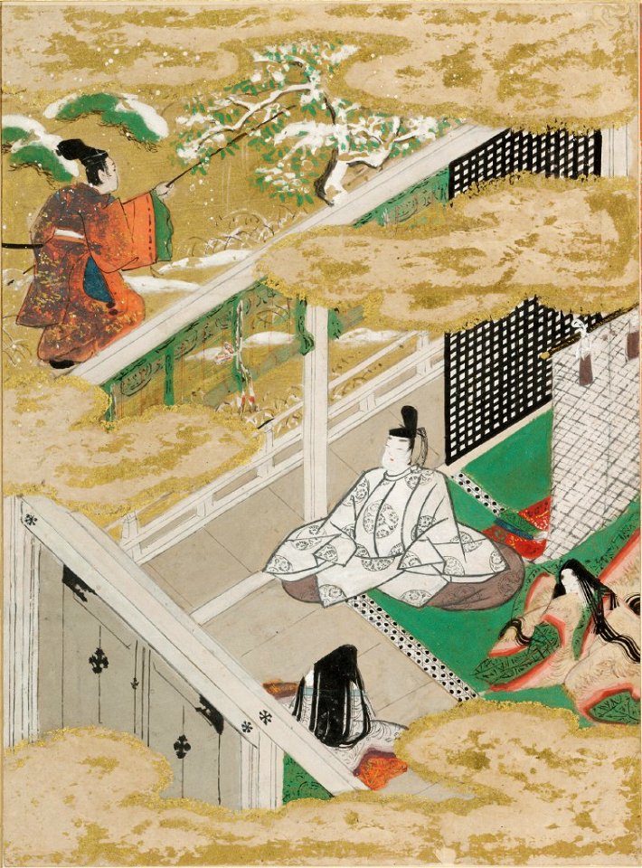 Tosa Mitsunobu The Safflower Suetsumuhana Illustration To Chapter Of The Tale Of Genji