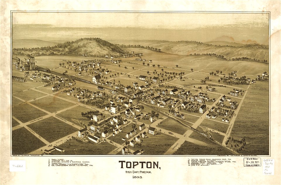 Topton, Berks County, Pennsylvania 1893 LOC gm71005362
