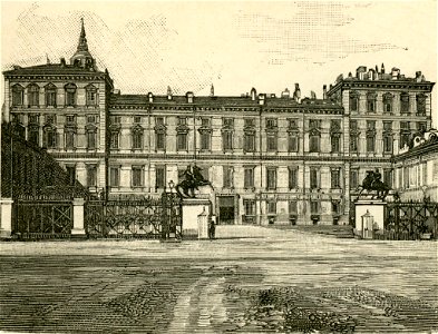 Torino Palazzo Reale xilografia