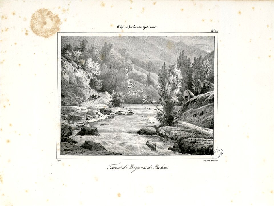 Torrent de Bagnères de Luchon (Haute Garonne) - Fonds Ancely - B315556101 A DEFER 018