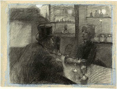 Toulouse-Lautrec - Bar of the Café of the rue de Rome, c. 1886