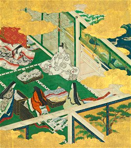 Tosa Mitsuyoshi - “A Lovely Garland” (Tamakazura) - 2015.300.33a, b - Metropolitan Museum of Art