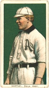Topsy Hartsel, Philadelphia Athletics, baseball card portrait LCCN2008676839