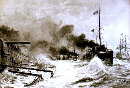 Torpedo attack on H.M.S. Dreadnought RMG PW1229