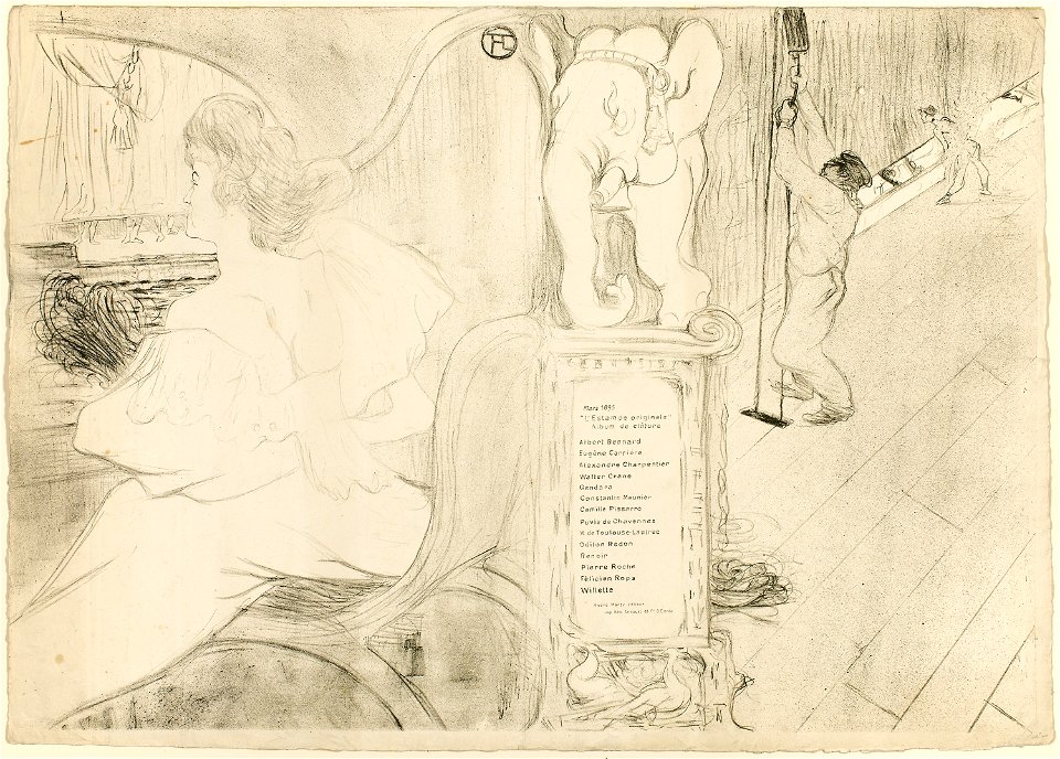 Toulouse-Lautrec - Cover for L’Estampe originale, 1932.1327