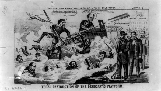 Total destruction of the Democratic platform - terrible shipwreck and loss of life in Salt River LCCN2008661804