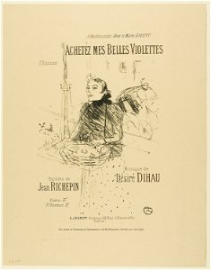 Toulouse-Lautrec - Buy my Pretty Violets, from Mélodies de Désiré Dihau, 1950.33