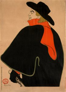 Toulouse-Lautrec - Aristide Bruant, in His Cabaret, 1937.177