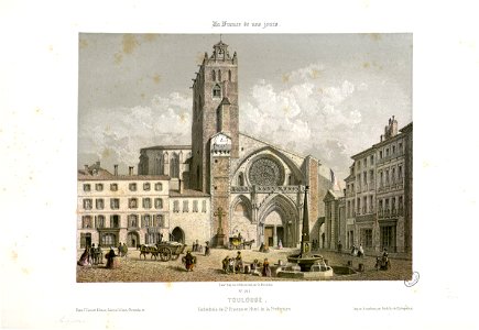 Toulouse - Cathédrale de St. Etienne et Hôtel de la Préfecture - Fonds Ancely - B315556101 A MERCEREAU 7 092