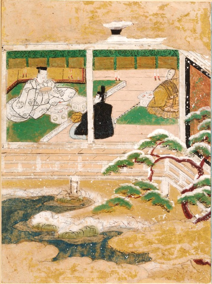 Tosa Mitsunobu - The Seer (Maboroshi), Illustration to Chapter 41 of the Tale of Genji (Genji monogatari) - 1985.352.41.A - Arthur M. Sackler Museum