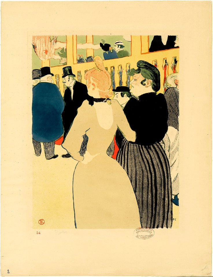 Toulouse-Lautrec - At the Moulin Rouge, La Goulue and Her Sister, 1946.449