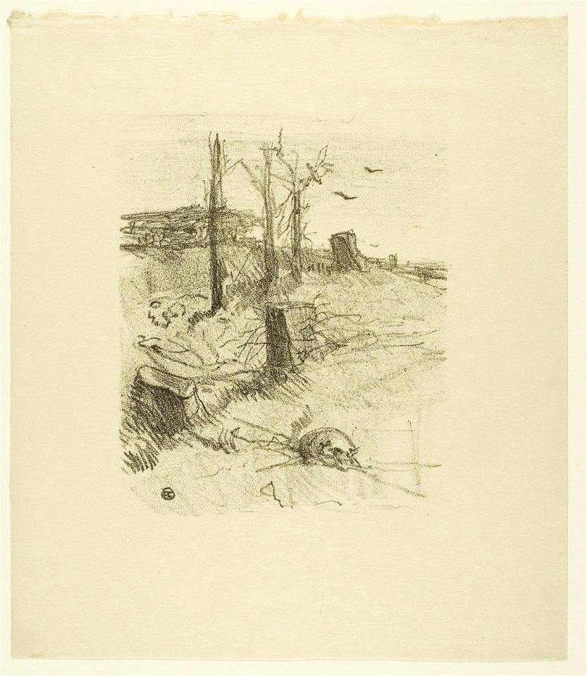 Toulouse-Lautrec - A Cemetery in Galicia, from Au Pied du Sinaï, 1950.1380
