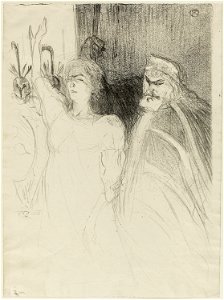 Toulouse-Lautrec - Bartet and Mounet-Sully, in Antigone, 1927.934