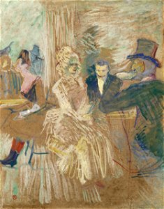 Au Bal masqué de l'Elysée Montmartre by Toulouse-Lautrec, 1887