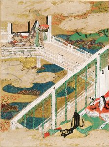 Tosa Mitsunobu - The Maidens (Otome), Illustration to Chapter 21 of the Tale of Genji (Genji monogatari) - 1985.352.21.A - Arthur M. Sackler Museum