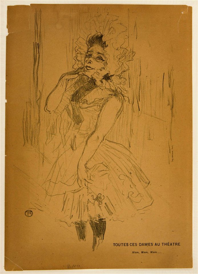 Toulouse-Lautrec - Anna Held, in Toutes ces Dames au Théatre, M23798, 1895