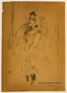 Toulouse-Lautrec - Anna Held, in Toutes ces Dames au Théatre, M23798, 1895