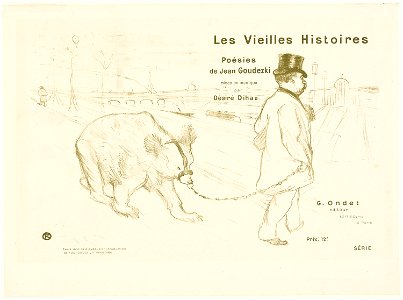 Toulouse-Lautrec - Cover and Frontispiece to Les Vieilles Histoires, 1948.431