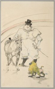 Toulouse-Lautrec - At the Circus Trained Pony and Baboon, 1899