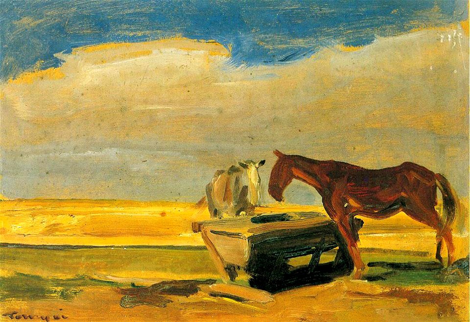 Tornyai Watering Horses