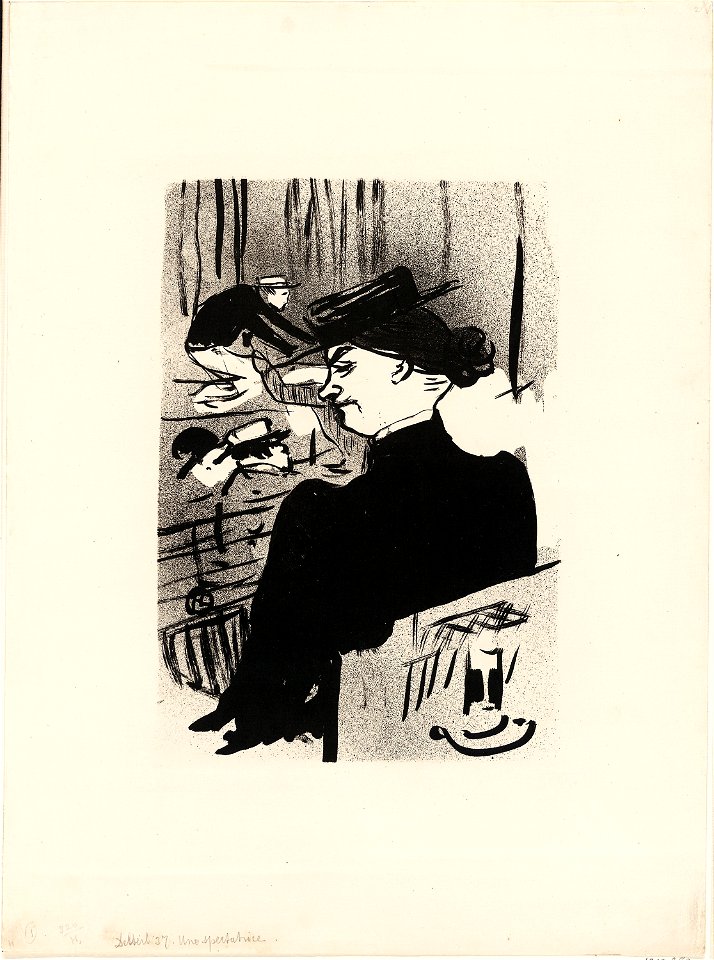 Toulouse-Lautrec - A Spectator, from Le Café-Concert, 1927.987