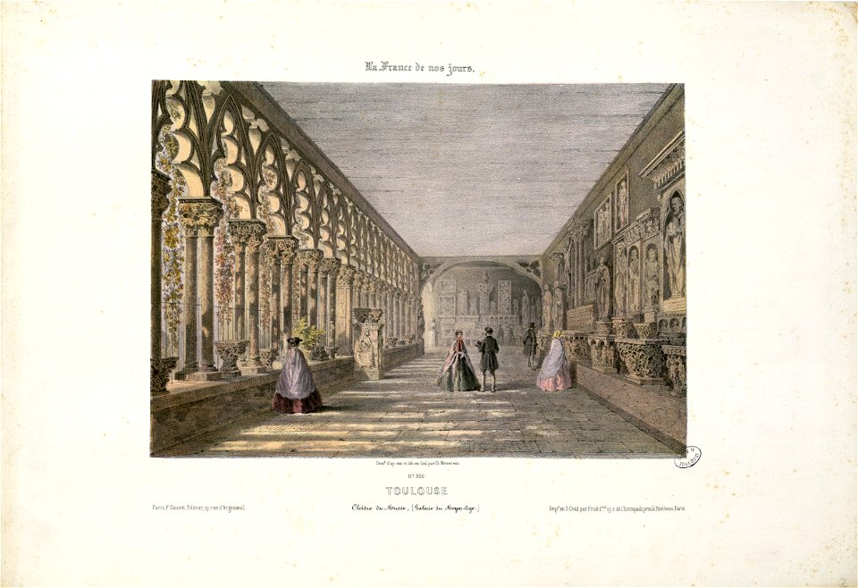 Toulouse - Cloître du Musée (Galerie du Moyen-Age) - Fonds Ancely - B315556101 A MERCEREAU 7 044
