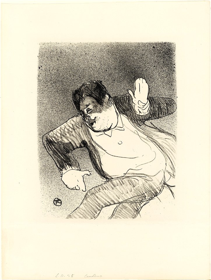 Toulouse-Lautrec - Caudieux at the Petit Casino, from Le Café-Concert, 1931.20