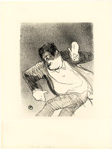 Toulouse-Lautrec - Caudieux at the Petit Casino, from Le Café-Concert, 1931.20