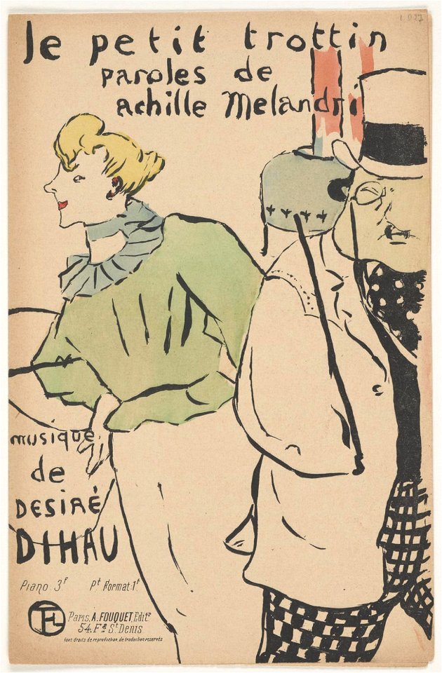 Toulouse-Lautrec - Cover for the song Little Errand-Girl, 1953-80-9, 1893