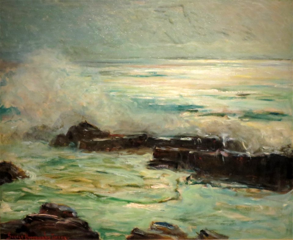 'Seascape', oil on canvas painting by George Burroughs Torrey, Honolulu Museum of Art