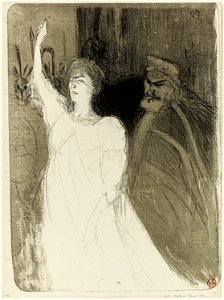 Toulouse-Lautrec - Bartet and Mounet-Sully, in Antigone, 1957.319