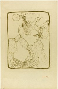 Toulouse-Lautrec - Bust of Mademoiselle Marcelle Lender, 1943.512