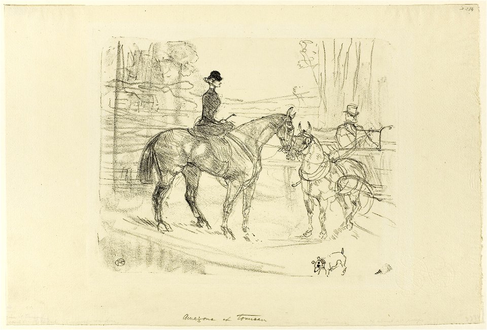 Toulouse-Lautrec - Horsewoman and Cart, 1946.450