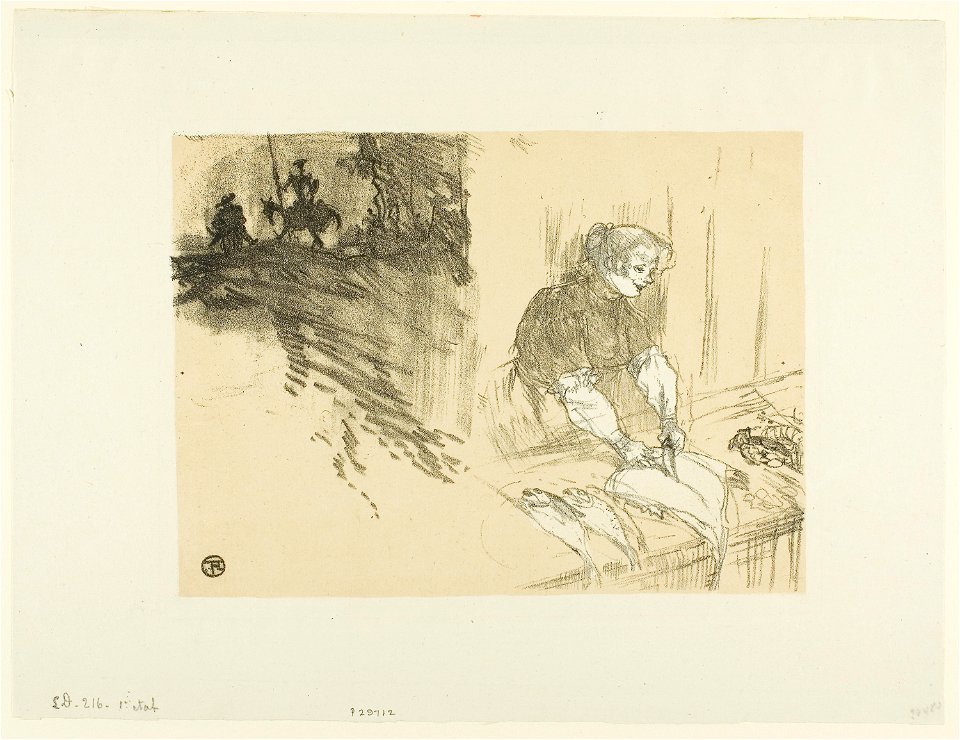 Toulouse-Lautrec - Cover for Les Courtes Joies, 1943.510