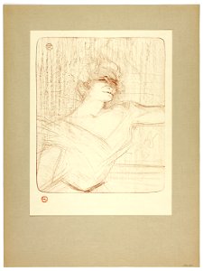 Toulouse-Lautrec - Dans la glu, plate two from Yvette Guilbert, 1930.800