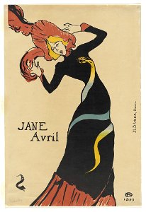 Toulouse-Lautrec - Jane Avril, 167.1946, 1899