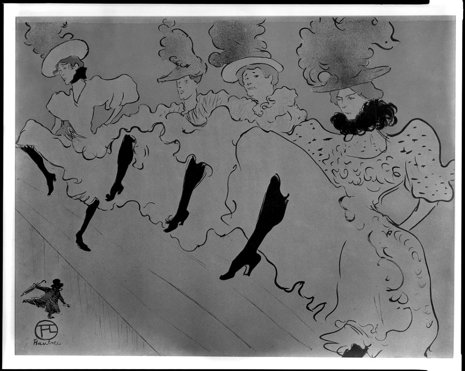 Toulouse-Lautrec - La troupe de Mlle Eglantine, M12206, 1896