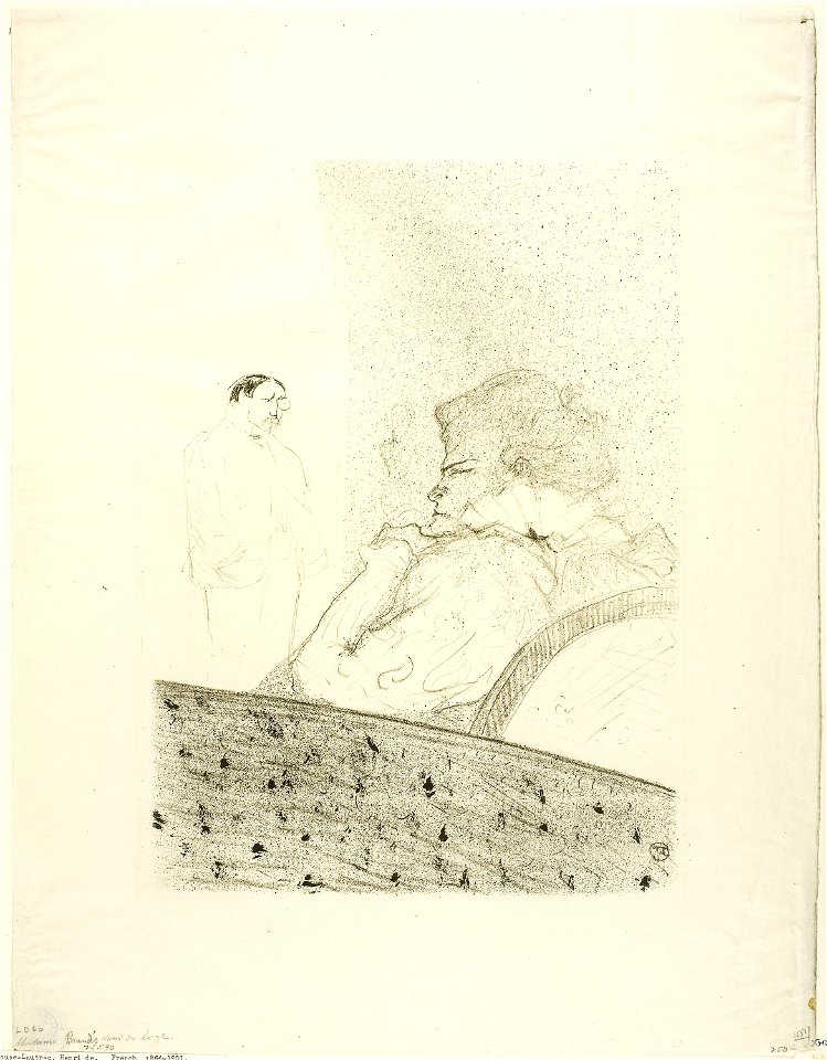 Toulouse-Lautrec - Brandès in her Box, 1931.68