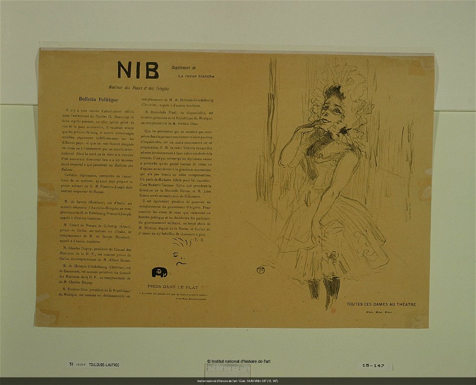 Toulouse-Lautrec - Anna Held dans Toutes ces Dames au Théâtre - Nib, NUM Mfilm 347 (15, 147), 1894-1895