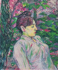 Toulouse-Lautrec - Im Grünen (Sitzende Frau in einem Garten)