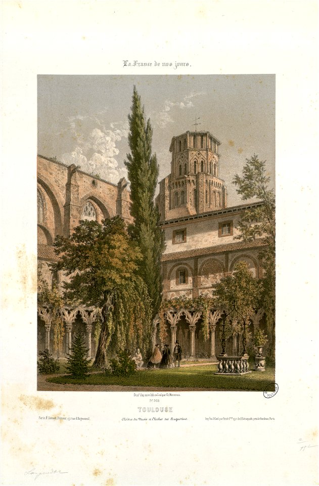 Toulouse - Cloître du Musée et Clocher des Augustins - Fonds Ancely - B315556101 A MERCEREAU 7 043