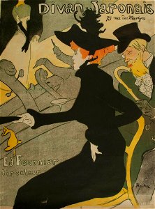 Toulouse-Lautrec - Divan Japonais. Free illustration for personal and commercial use.
