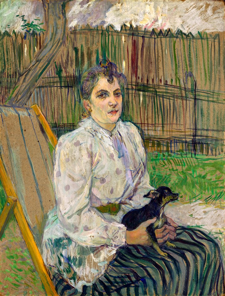 Toulouse-Lautrec - Lady with a dog