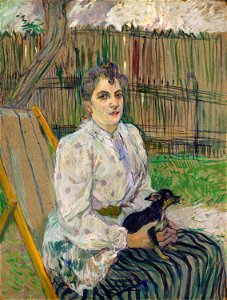 Toulouse-Lautrec - Lady with a dog