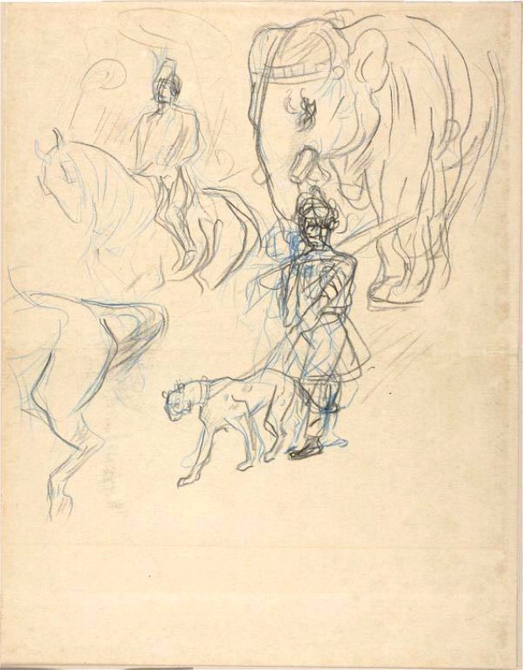 Toulouse-Lautrec - The Cortege of the Rajah, c. 1895