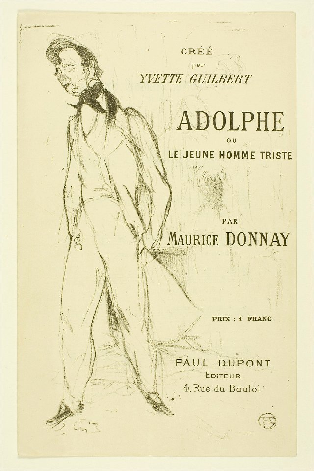 Toulouse-Lautrec - Adolphe—The Sad Young Man, 1946.428