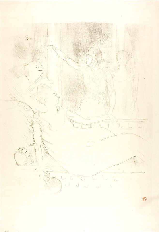 Toulouse-Lautrec - Madame Simon-Girard, Brasseur and Guy in La belle Hélène, 1927.3888