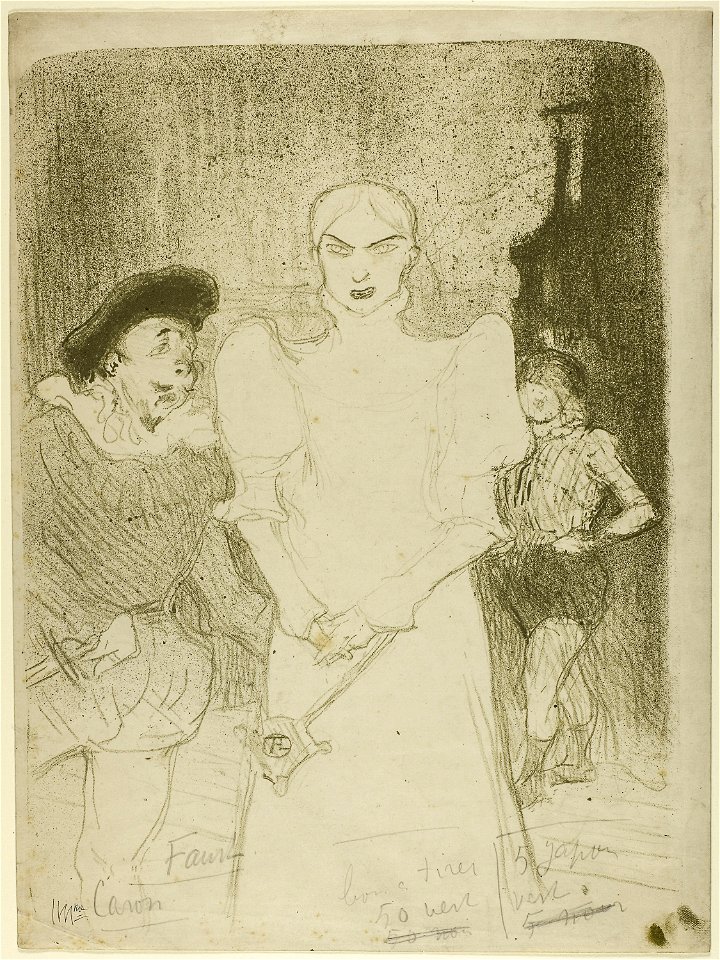 Toulouse-Lautrec - At the Opera Madame Caron in Faust, 1953.366