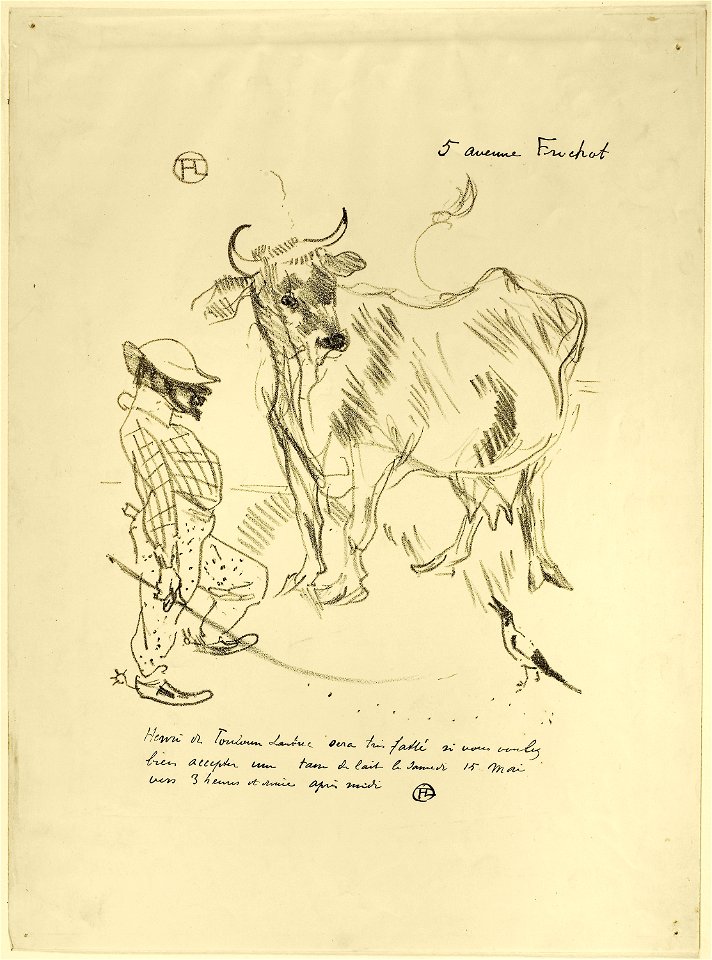 Toulouse-Lautrec - Invitation to a Glass of Milk, 1897, 1927.968